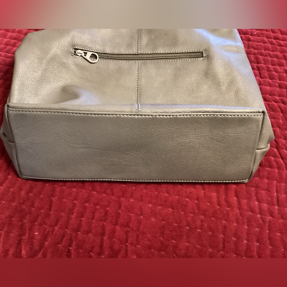 Nappa, Canadian Brand, Gray Leather Shoulder Bag, like new! - Picture 14 of 16